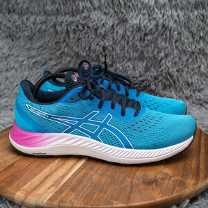 ASICS GEL-Excite 8 Blue/White/Pink Womens Size 11 - EUC